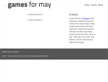 Tablet Screenshot of gamesformay.com